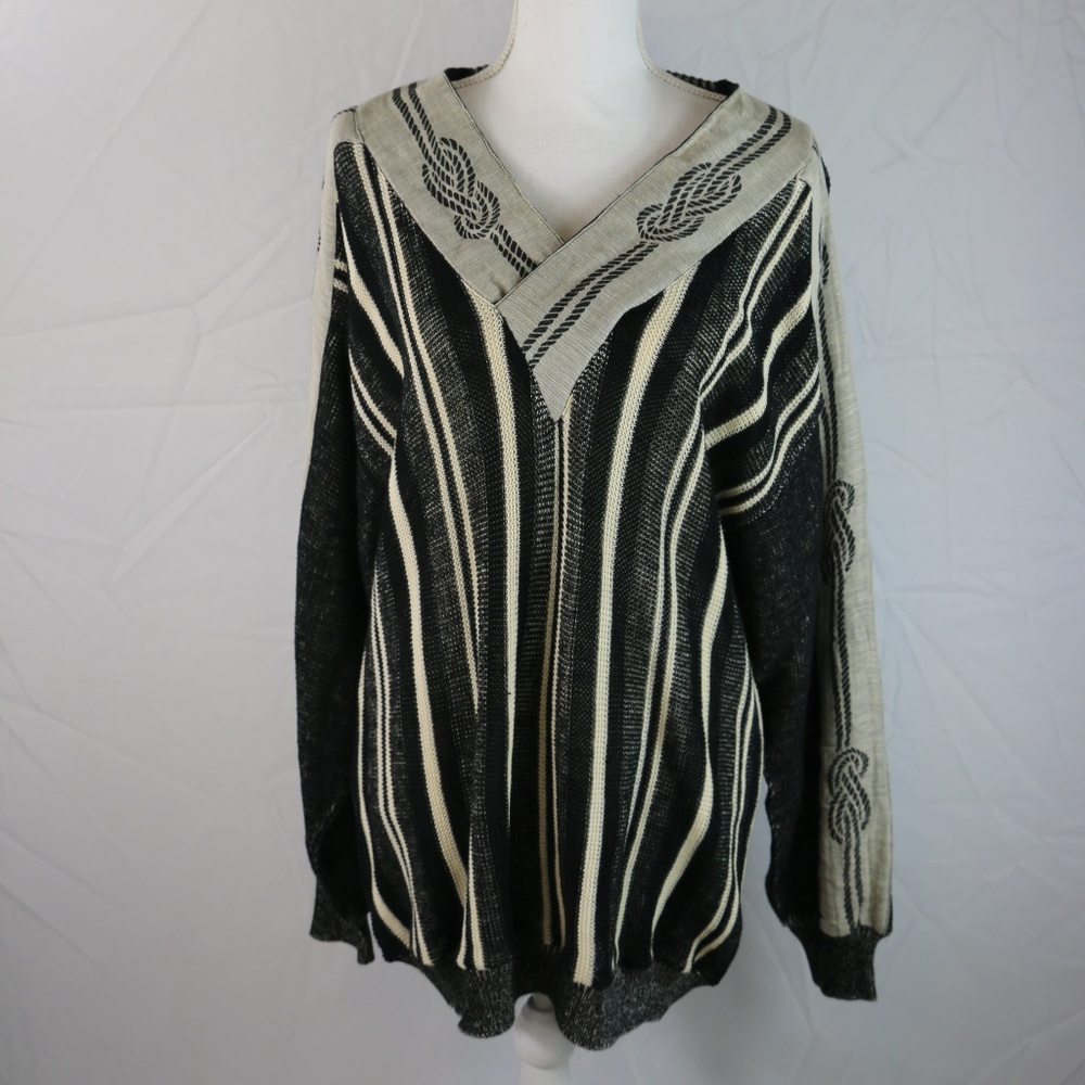 Vivaldi Long Sleeve Sweater Striped Large